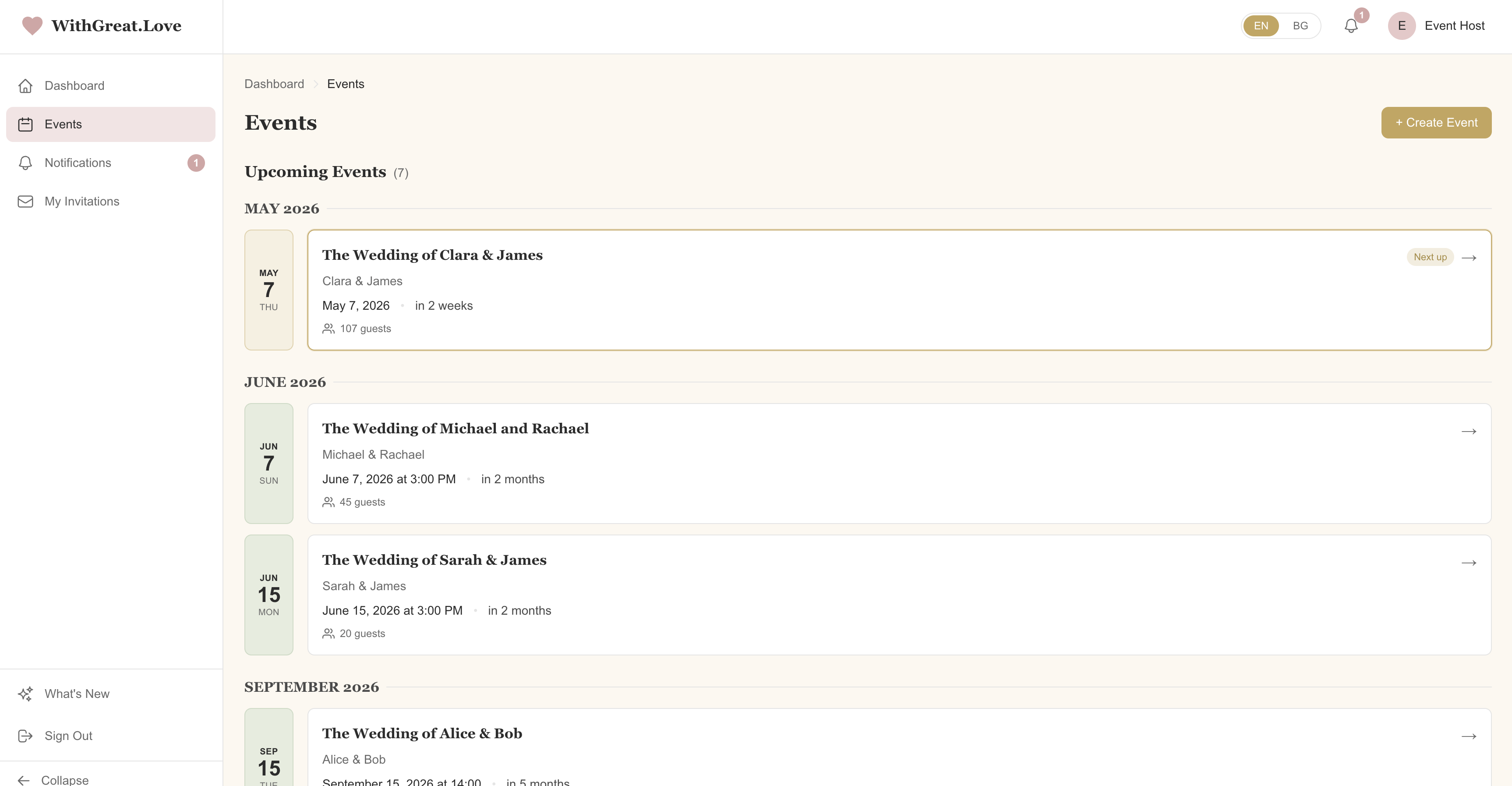 Manage Multiple Events with Ease